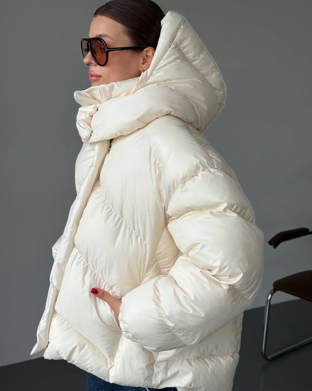 оверсайз куртка,куртка пуховик,объемный пуховик,короткий пуховик,оверсайз пуховик