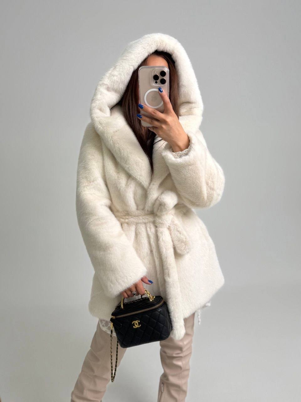 шуба искусственная под норку с капюшоном,шуба с капюшоном,норковая шуба с капюшоном,норковая шуба,черная шуба