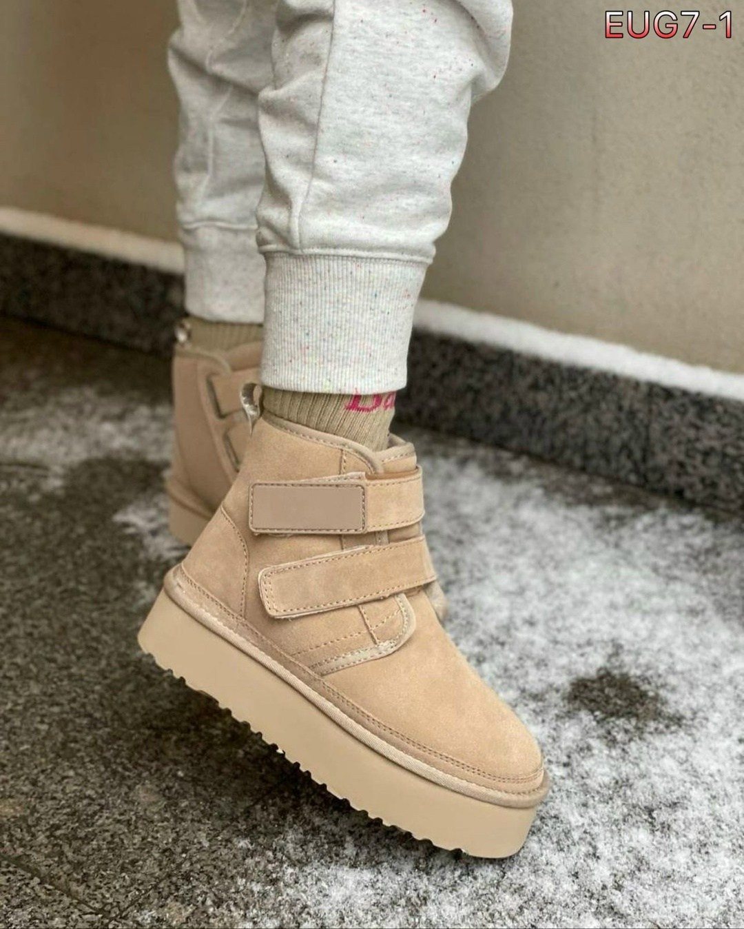 угги женские,угги на липучках,, женская зимняя, женская