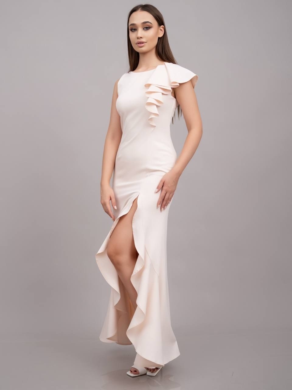 платье креп,элегантное платье,платье стиль,свадебное платье стильное,длинное платье