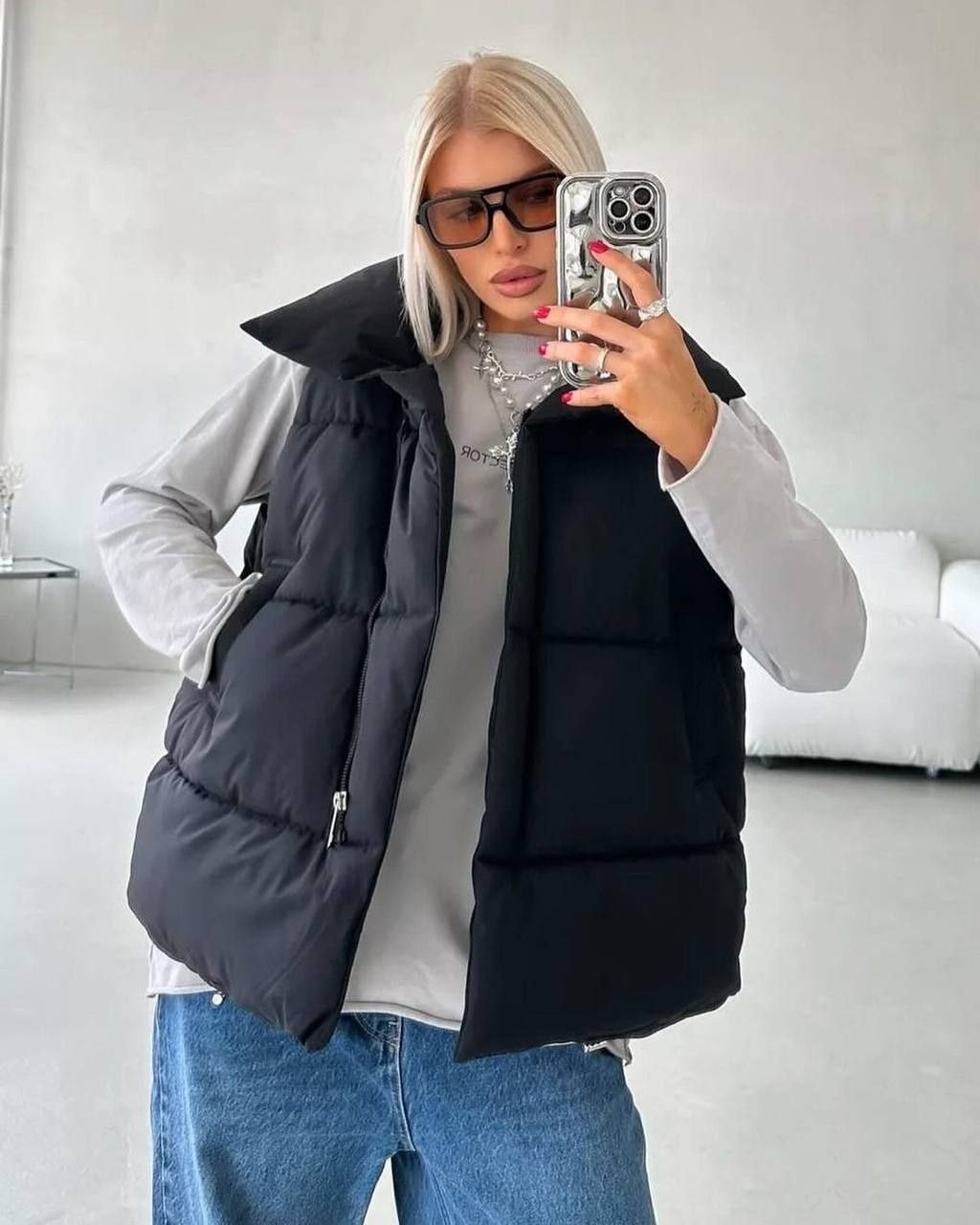 жилетка женская,жилетка оверсайз,жилетка утепленная оверсайз,стильная жилетка,жилет на синтепоне