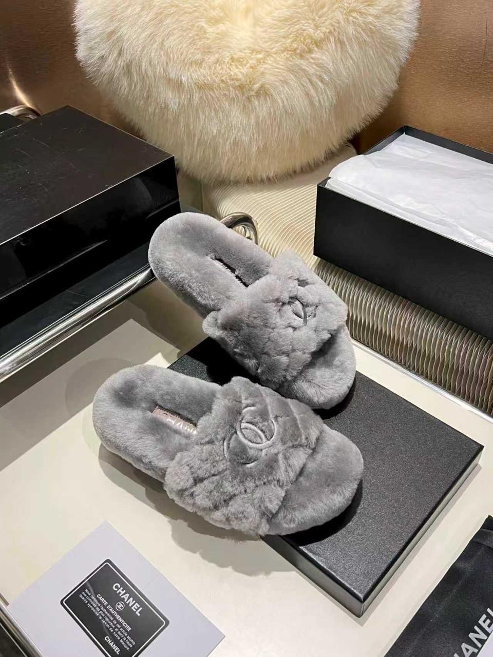 меховые тапочки,тапочки chanel,тапочки модные,домашние тапочки женские,модные тапки с мехом женские