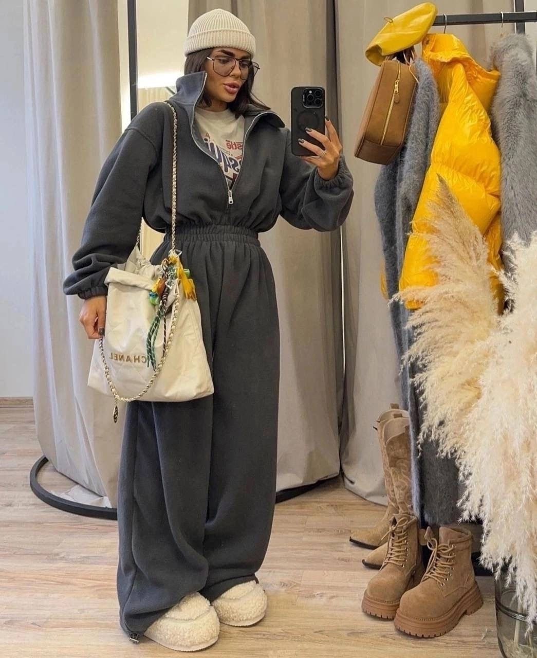 женские комбинезоны,комбинезон серый,комбинезон на флисе,флисовые комбинезоны,комбинезон женский на флисе