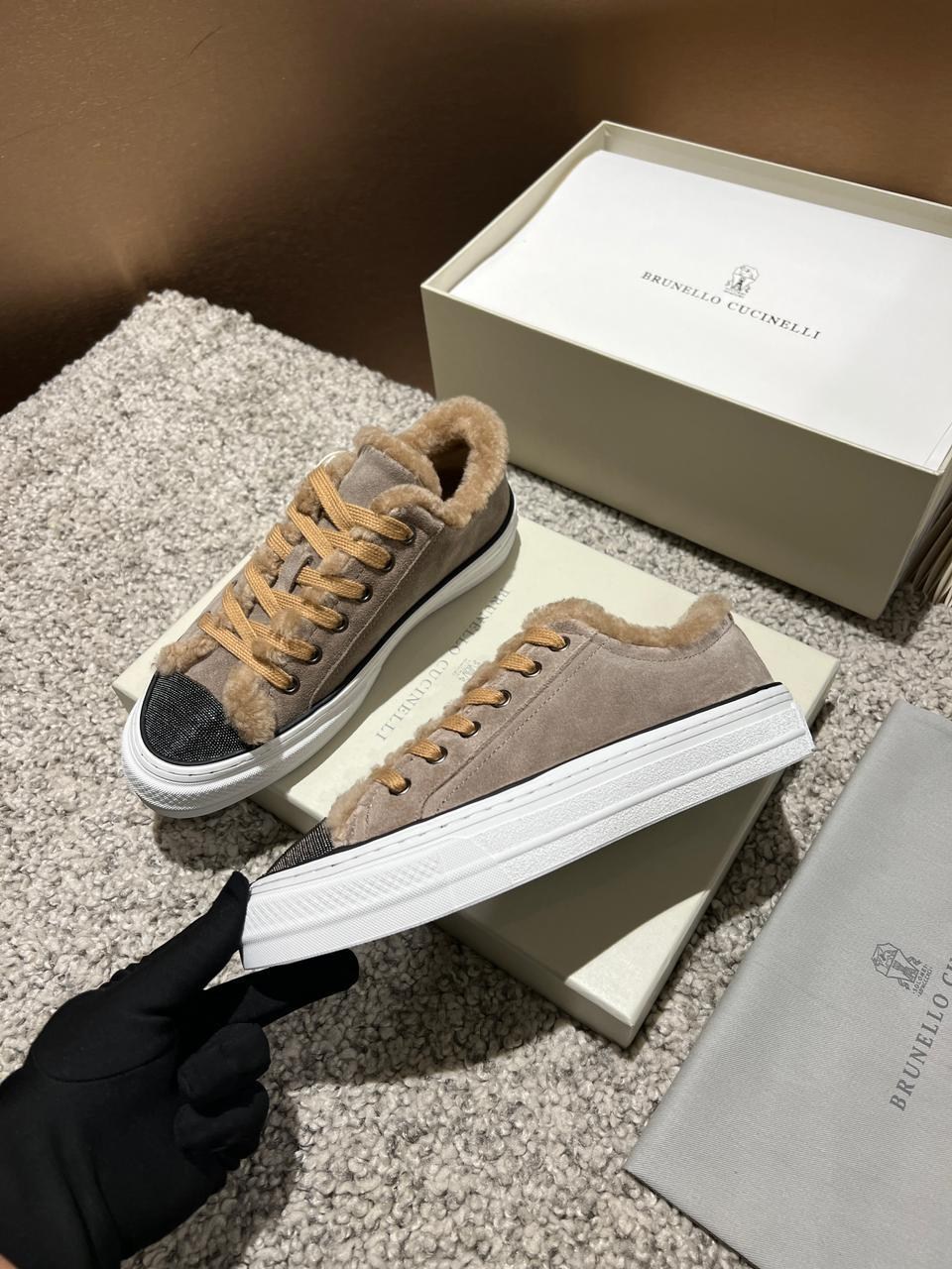 ,кеды brunello cucinelli,кеды на меху,женские кроссовки,кеды брендовые