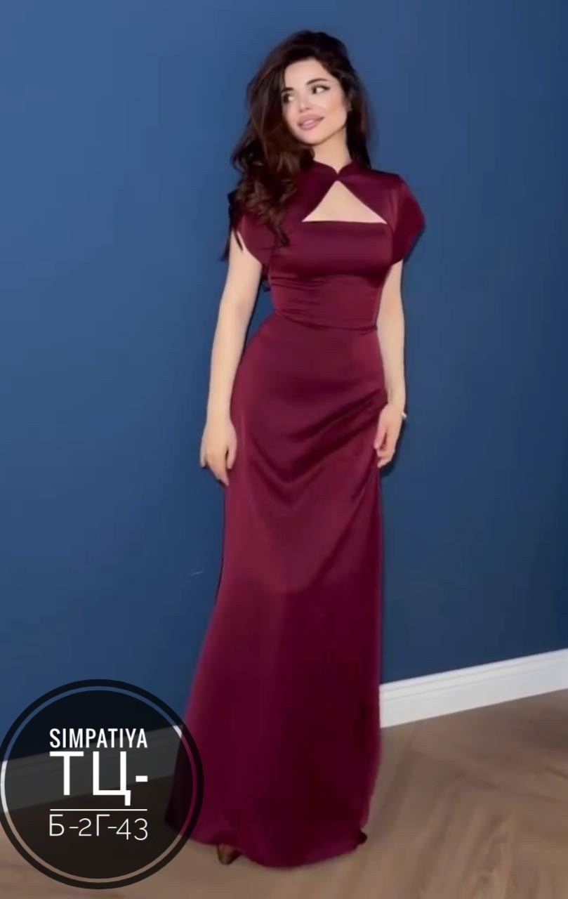 бордовое вечернее платье,вечернее платье,элегантные платья,атласные платья,бордовое платье