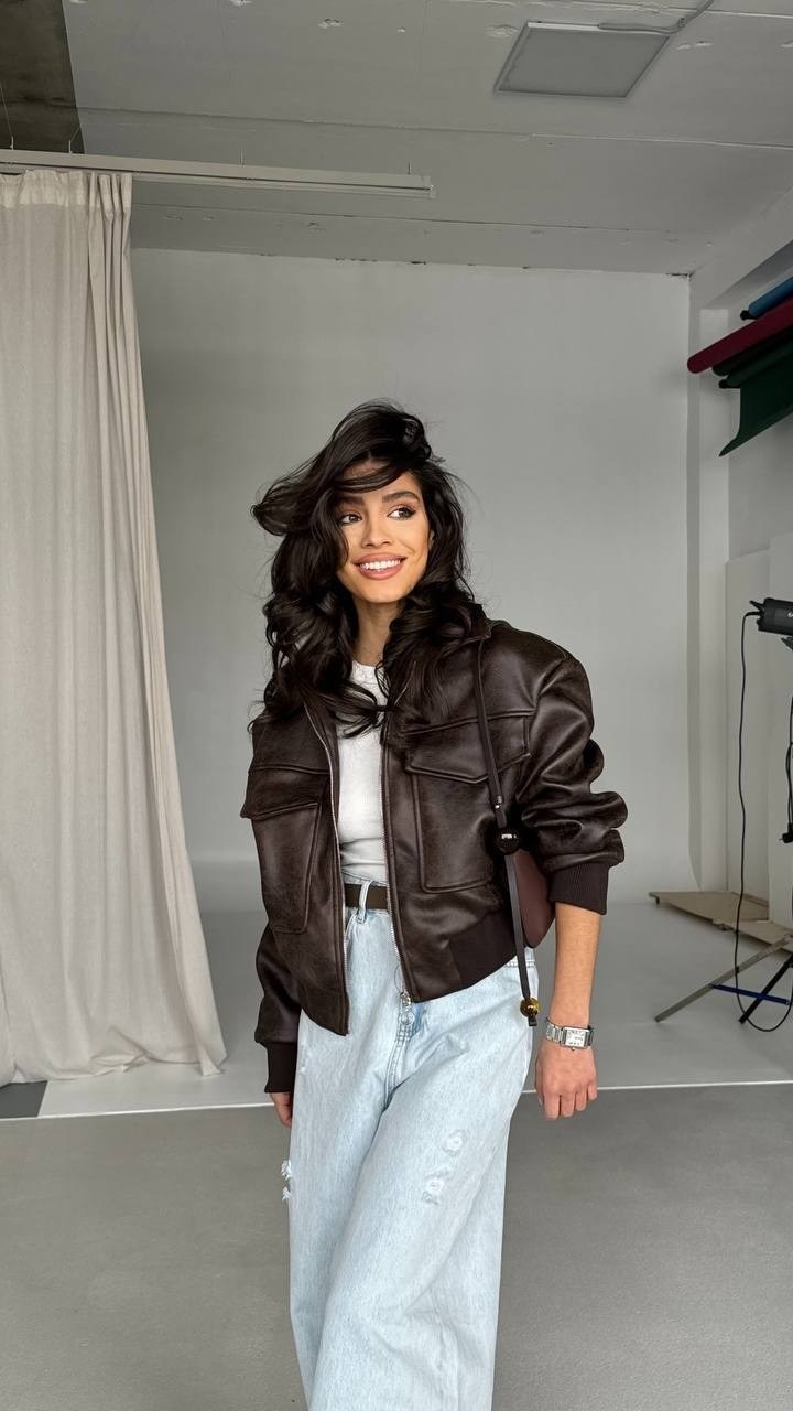 женская куртка из искусственной кожи,кожаная куртка,кожаный бомбер,куртка бомбер кожаная,повседневная куртка