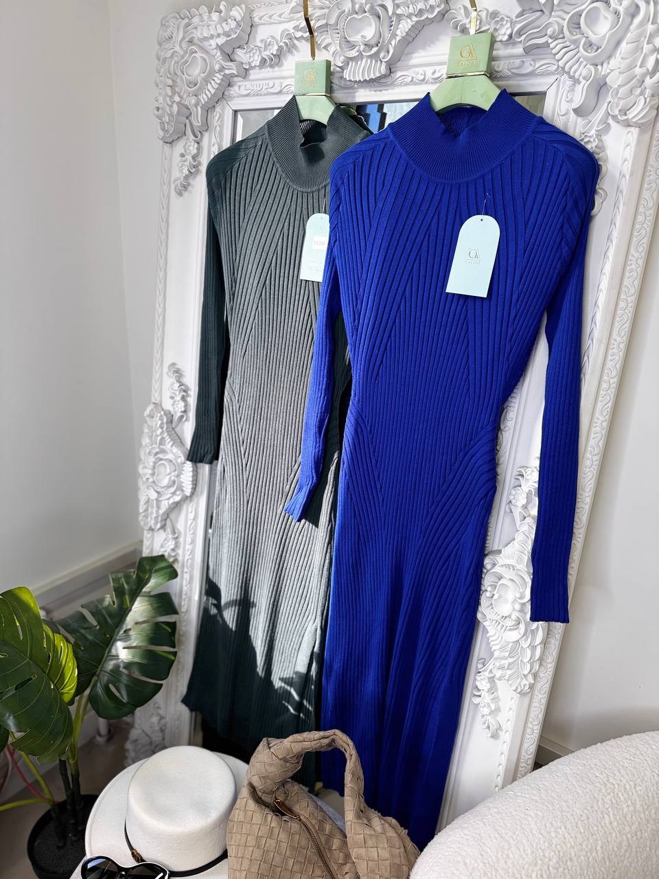 синее платье лапша,платье лапша,платье стиль,трикотажное платье,повседневные платья