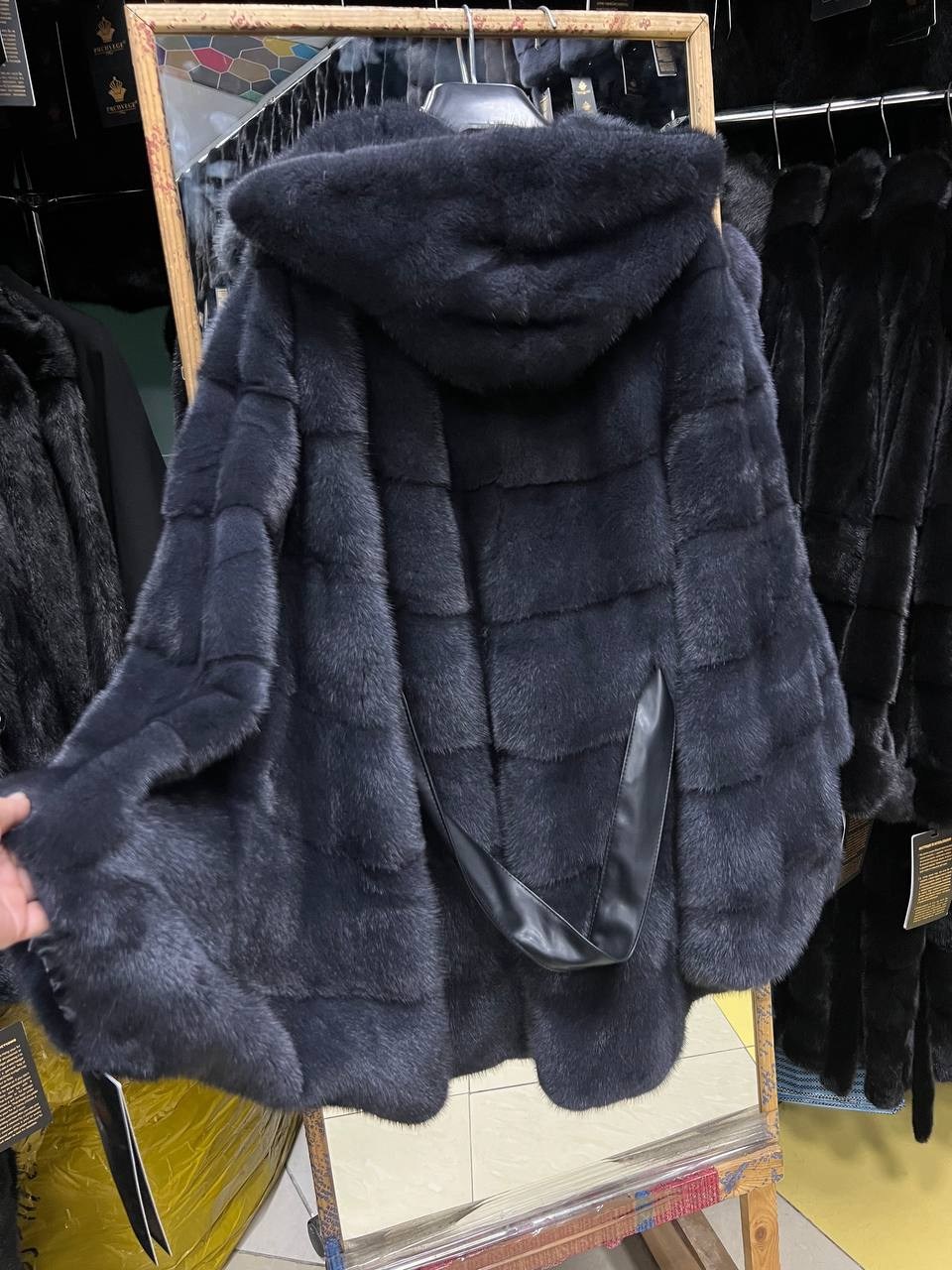 норковая шуба летучая мышь,шубы норковые,норковая шуба графит летучая мышь,шуба норка,шуба норковая с капюшоном