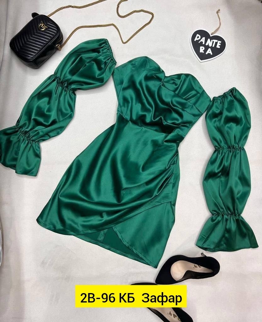 платье с рукавами фонарик,платье короткие,платье женская,атласное платье,вечернее платье мини
