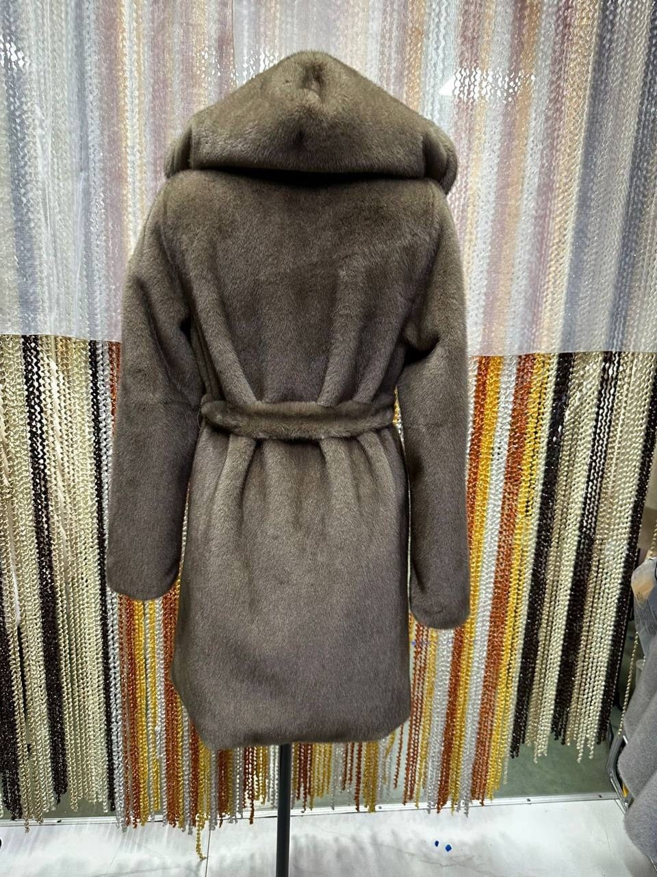 стильное пальто,пальто с капюшоном женское,женское кашемировое пальто с капюшоном,пальто меховое,пальто с капюшоном