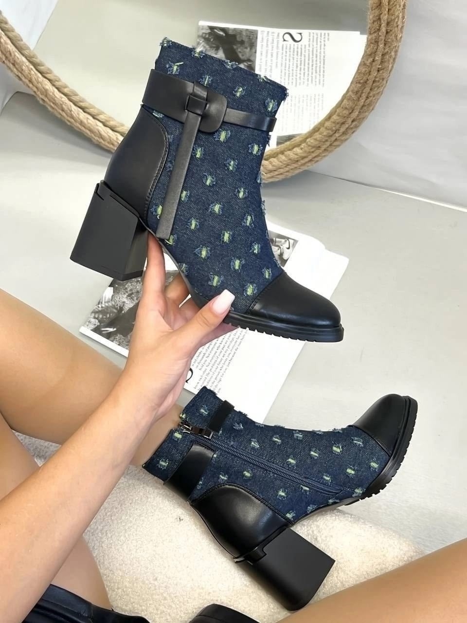 женские ботильоны,,ботильоны джинсовые,ботильоны,ботильоны лодочки