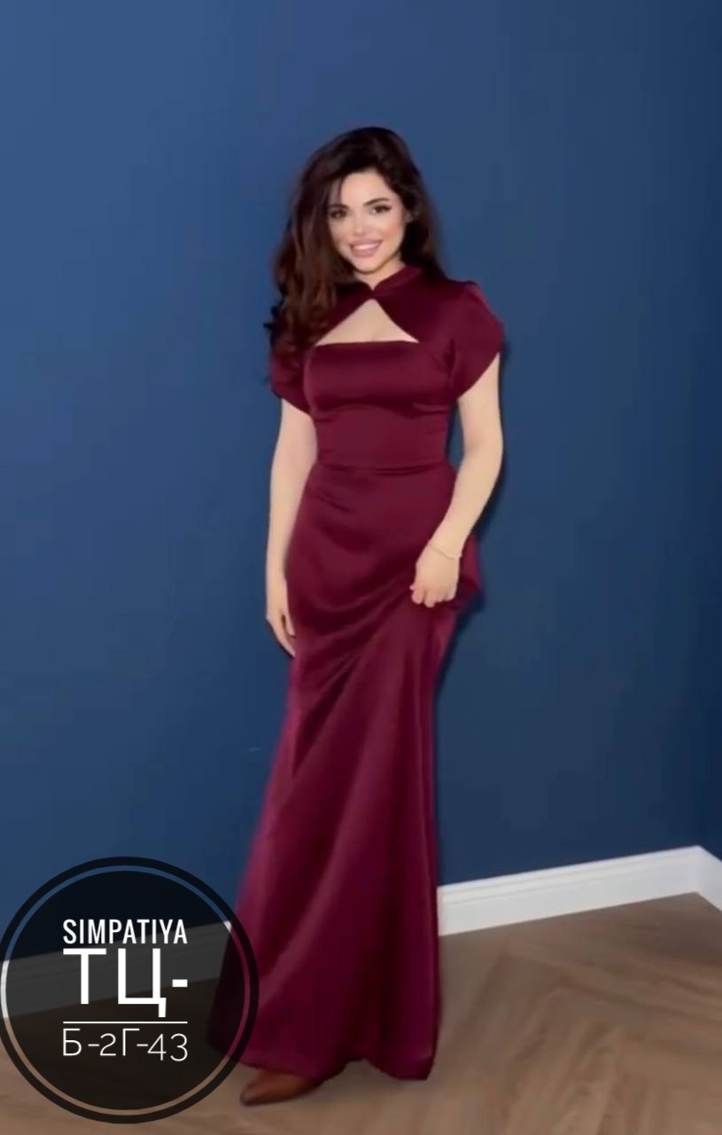 бордовое вечернее платье,вечернее платье,элегантные платья,атласные платья,бордовое платье