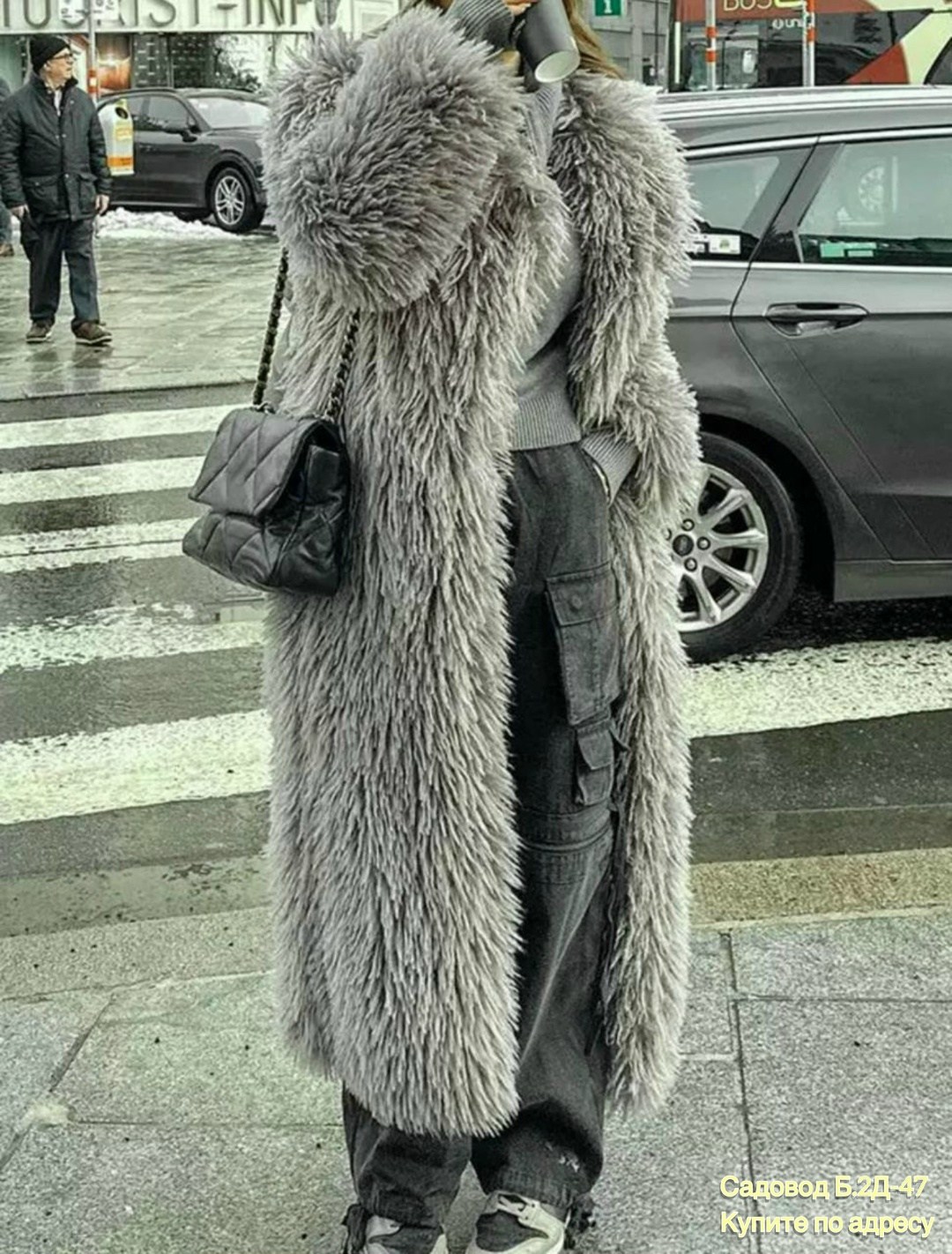 пальто модное,зимнее длинное пальто,удлиненное пальто,пальто из искусственного меха,меховое пальто