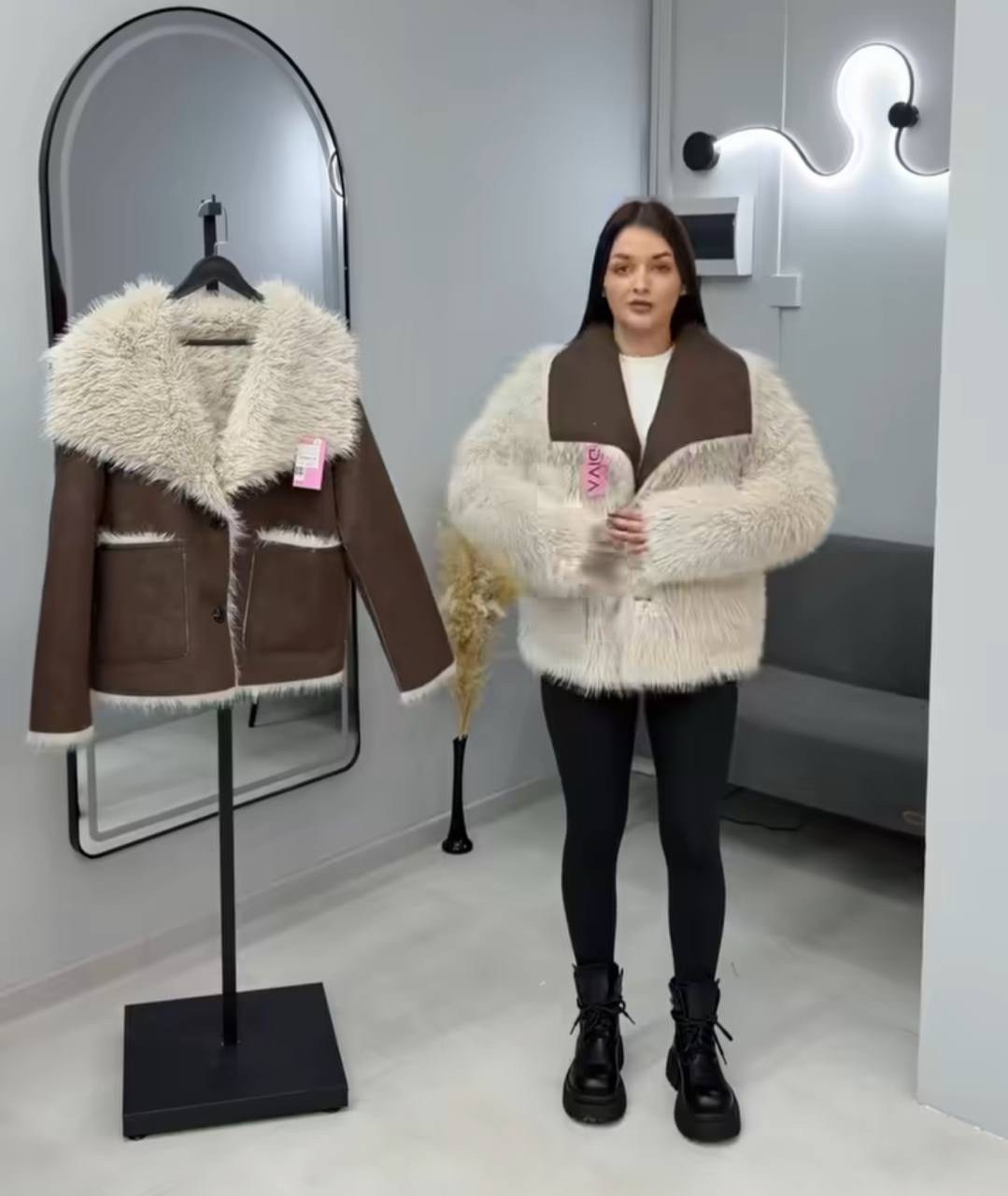 женская дубленка,зимняя дубленка,дубленка авиатор,модная куртка,стильная дубленка