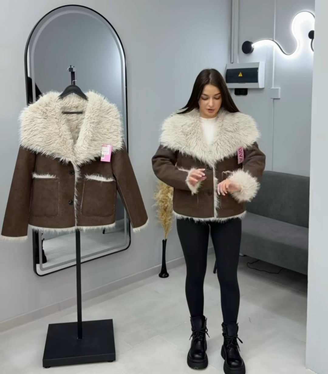 женская дубленка,зимняя дубленка,дубленка авиатор,модная куртка,стильная дубленка
