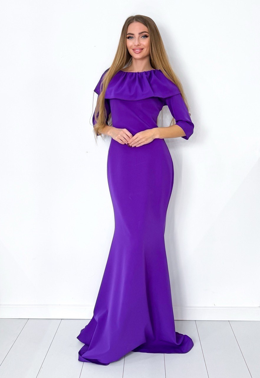 платье креп,вечерние платье,платье длинное,платье рыбка,платье