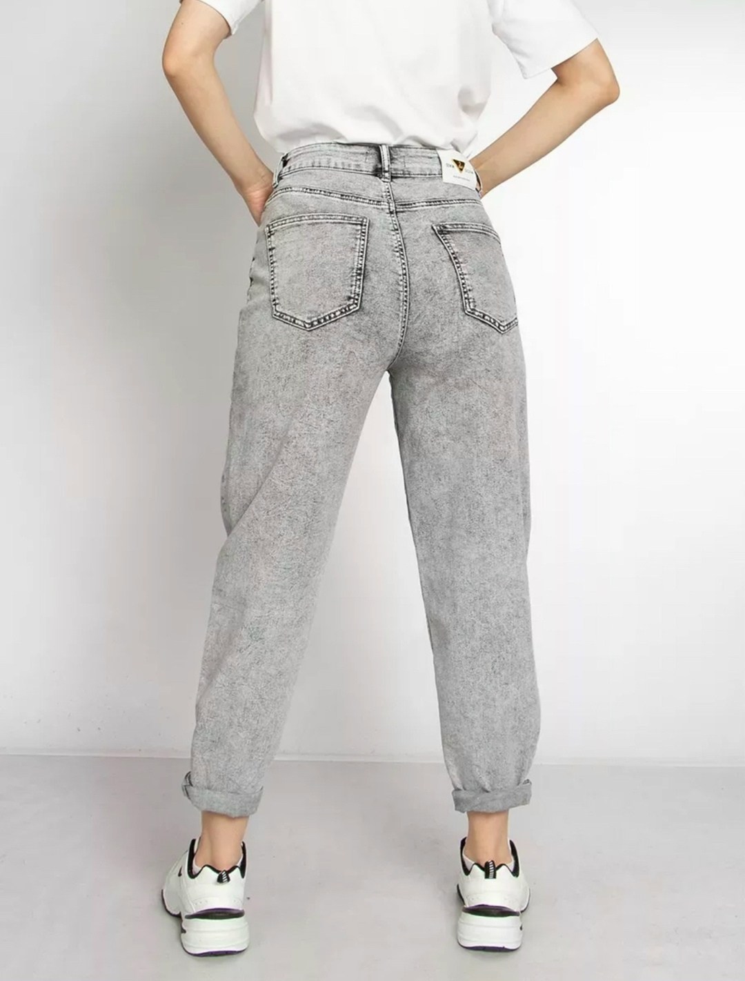 джинсы мом женские серые котон,джинсы женские серые,женские джинсы,джинсы брюки,джинсы бананы женские