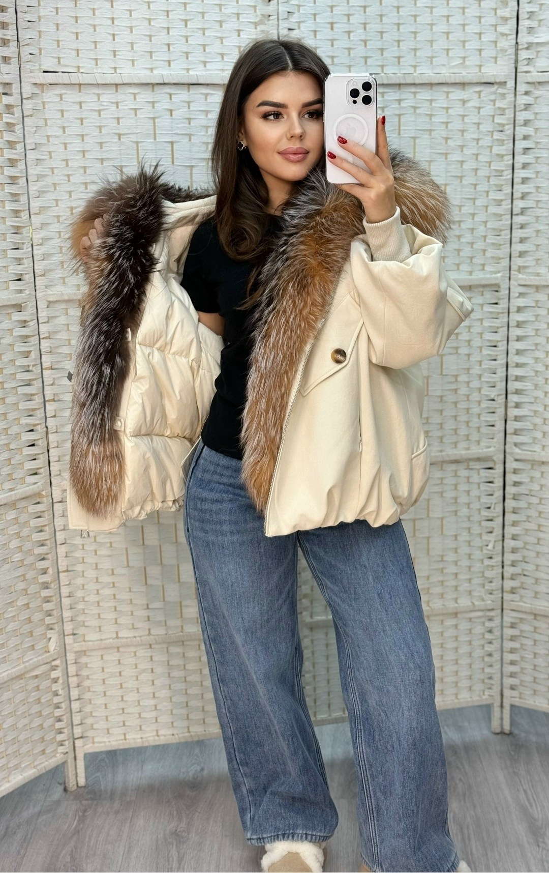 парка с мехом,парка женская с натуральным мехом,пуховики с мехом,меховая парка,стильная куртка