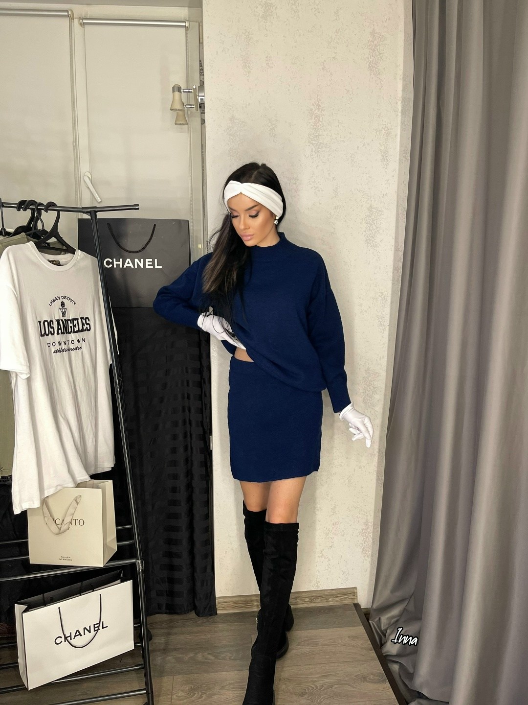 трикотажные костюмы,костюм женский синий,костюм с юбкой,трикотажное платье,платье теплое нарядное