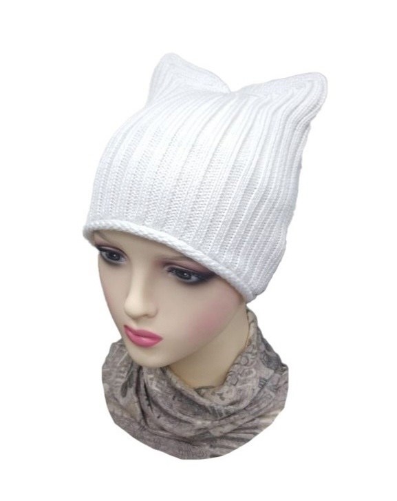 шапка с кошачьими ушками,шапка с ушками,вязаная шапка с ушками,вязаная шапка с кошачьими ушками,шапка вязаная с ушками женская
