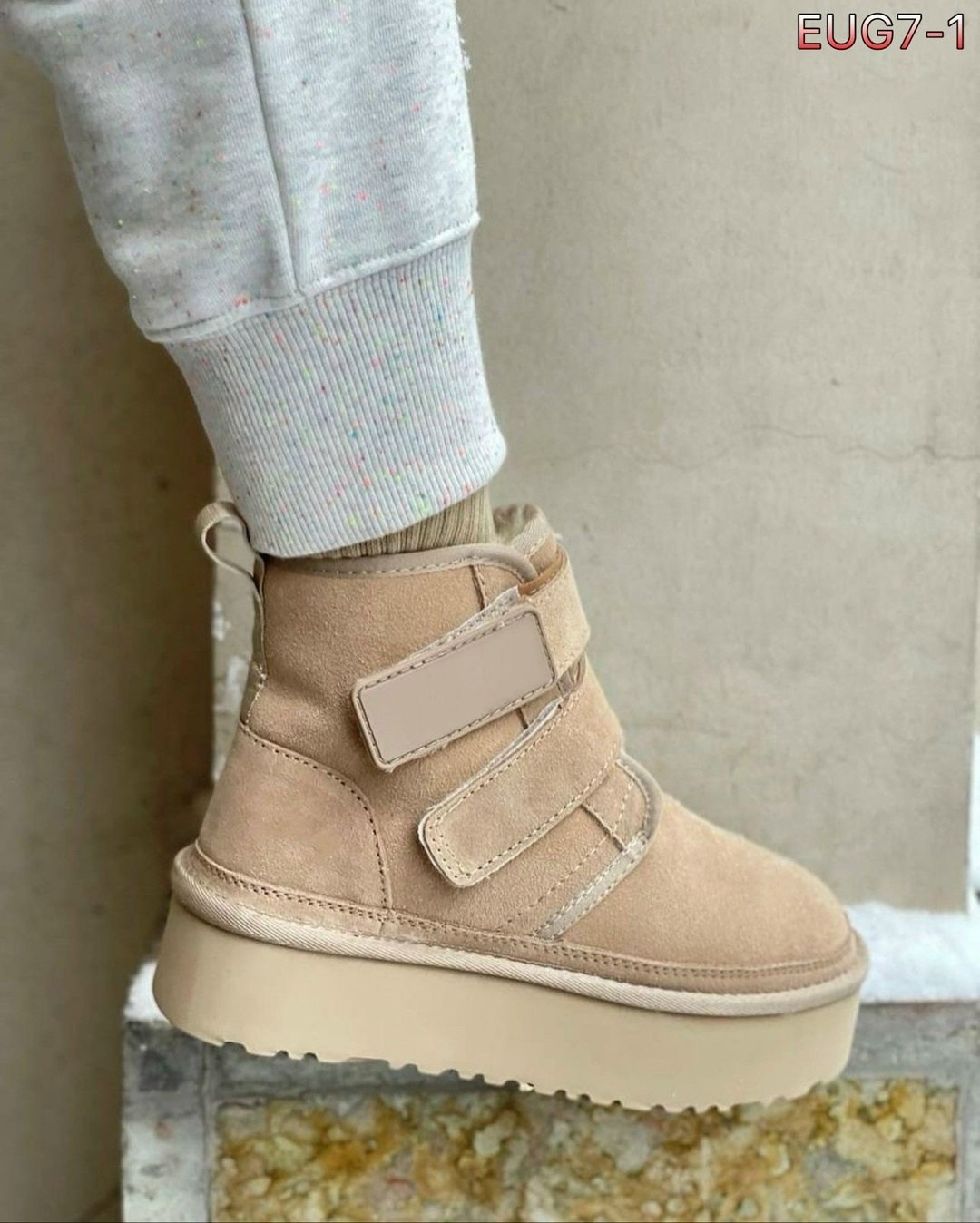 угги женские,угги на липучках,, женская зимняя, женская