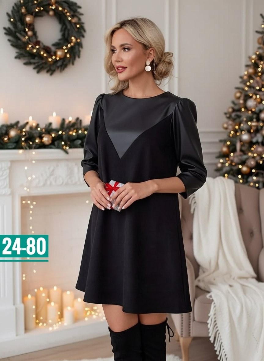 платье,платье из экокожи,стильное платье,женский платье,платье комбинированное