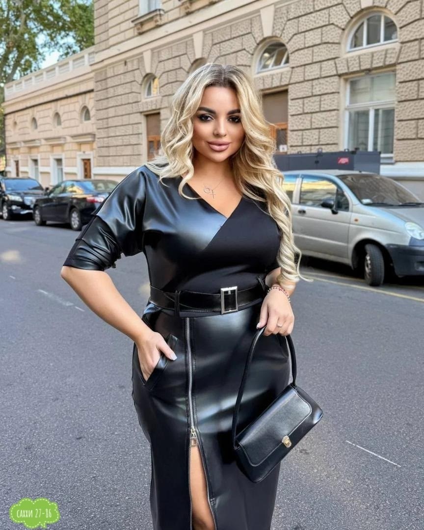 женское платье больших размеров,платье из экокожи,платье большие размеры,платье женская,платье для полных