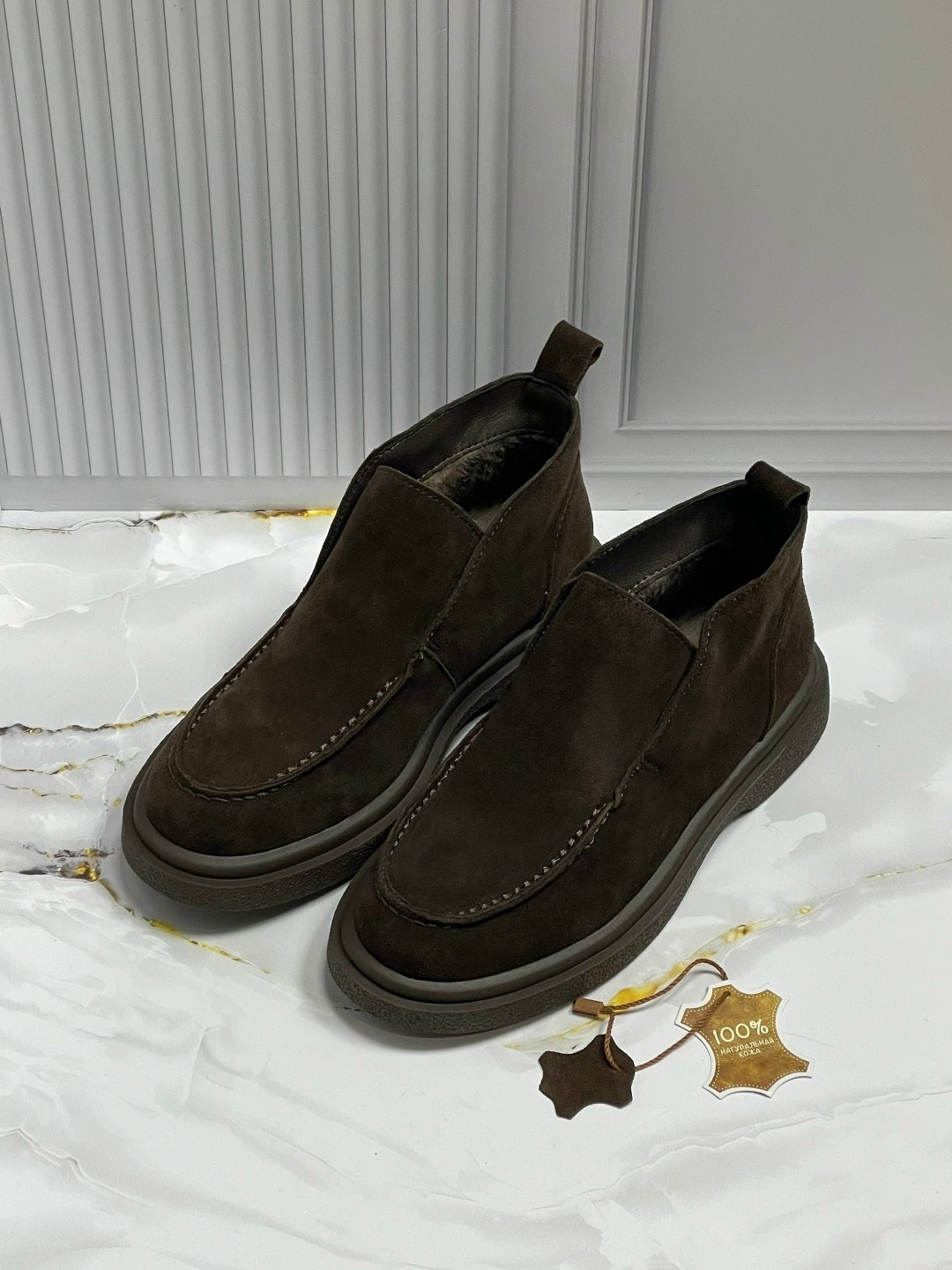 ,лоферы мужские замшевые loro piana,лоферы мужские,замшевые ботинки,ботинки на меху