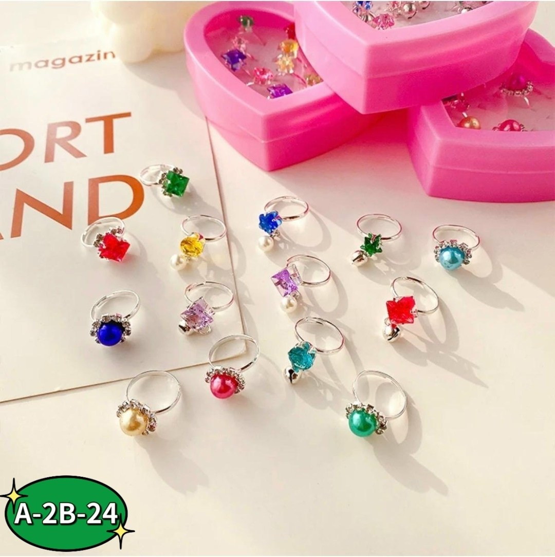 кольца детские,детские колечки,набор колечек для девочки,кольца для девочек,набор детских колечек