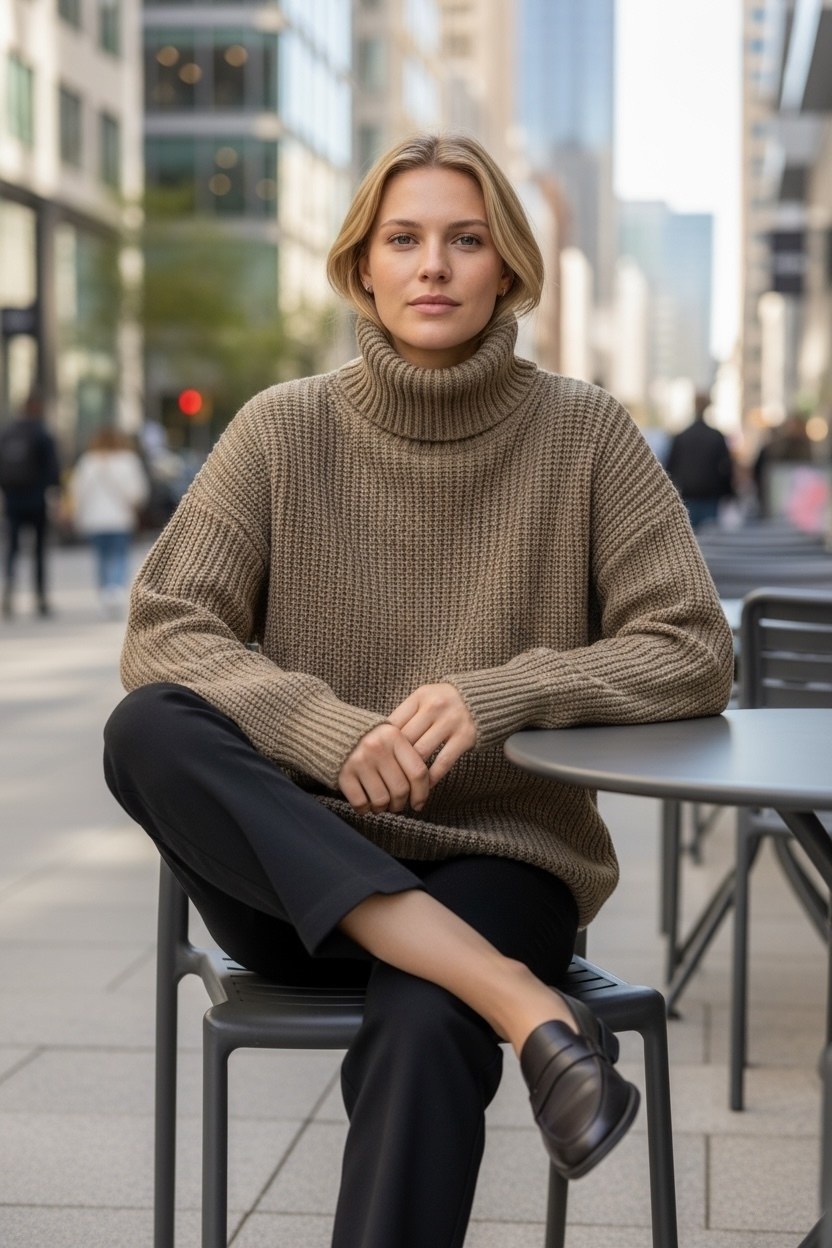 оверсайз свитер,cвитер вязаный оверсайз,свитер кофта оверсайз,свитер оверсайз с высоким воротником,свитер оверсайз с высоким горлом