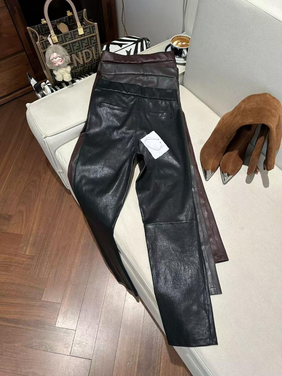 кожаные брюки,кожаные женские брюки,брюки из искусственной кожи с высокой талией,женские прямые брюки из искусственной кожи,кожаные штаны