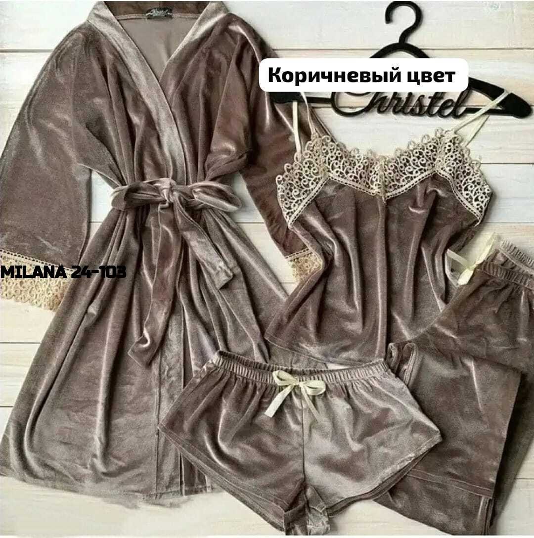 пижама велюр,пижама комплект,пижамы женски,пижама из бархата,пеньюар женский бархатный
