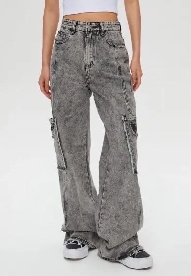 джинсы карго женские широкие,карго джинсы,карго джинсы женские,широкие джинсы карго,модные джинсы