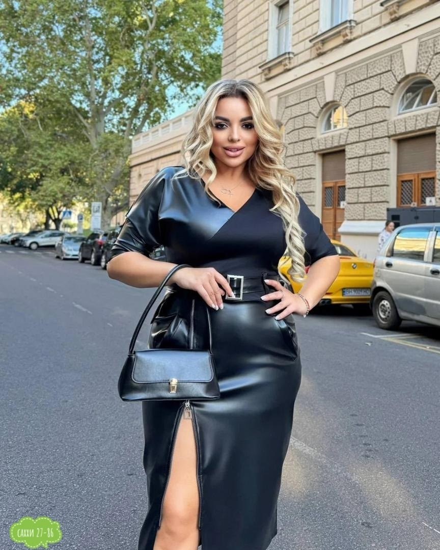 женское платье больших размеров,платье из экокожи,платье большие размеры,платье женская,платье для полных