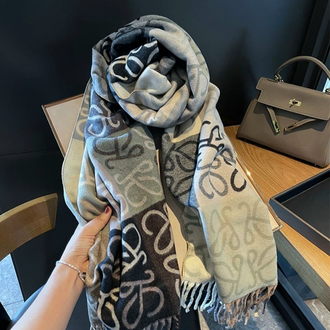 палантин теплый двусторонний кашемировый,палантин теплый,палантин шанель,шарф женские,теплый палантин шарф