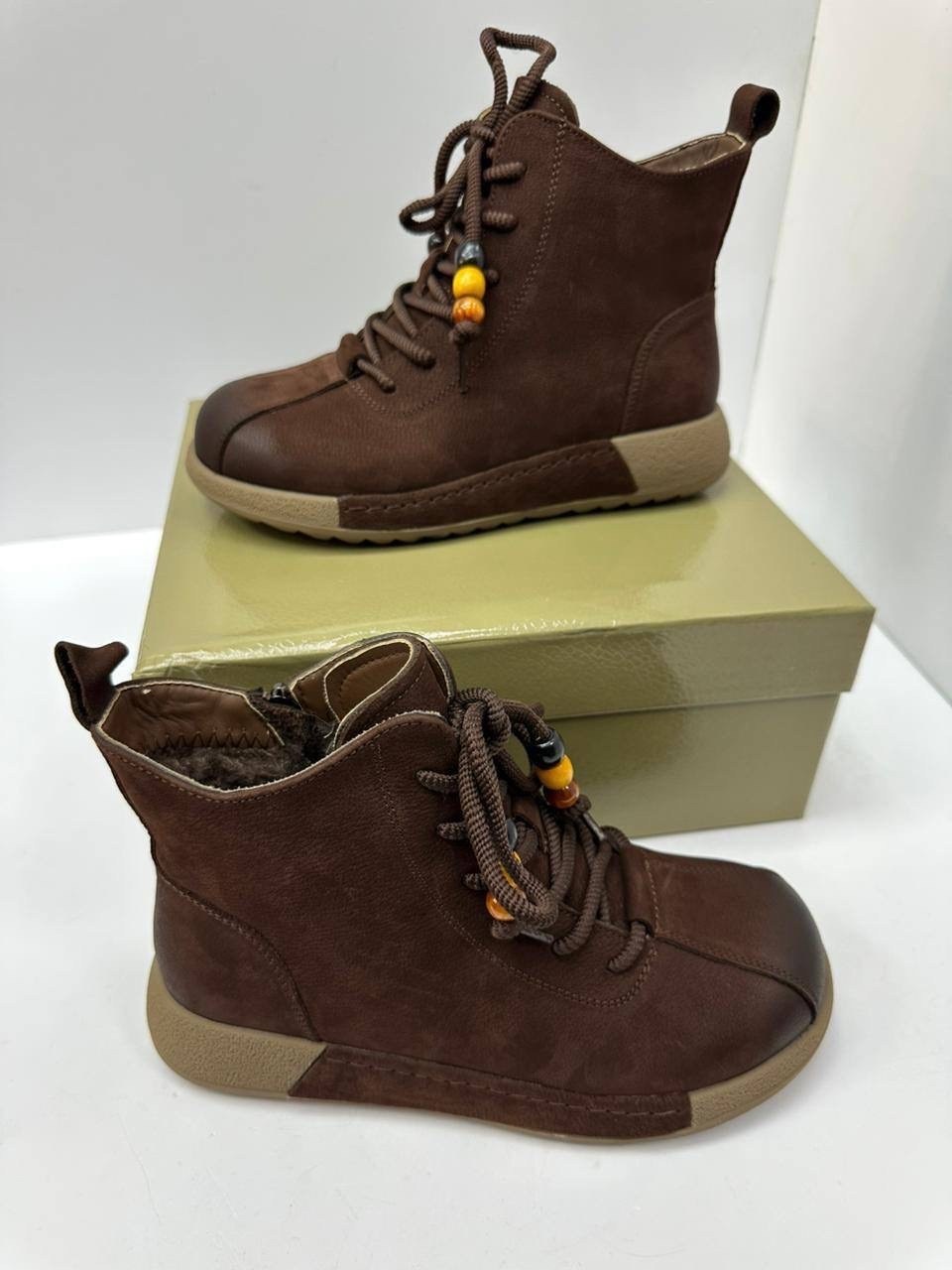 ,женские ботинки,женские ботинки из натуральной кожи johnature,ботинка,ботинки коричневые