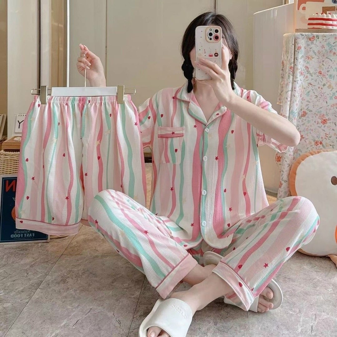 комплект женской пижамы,пижамы женски,пижама женская тройка,женский пижама,свободные пижамы для девушек