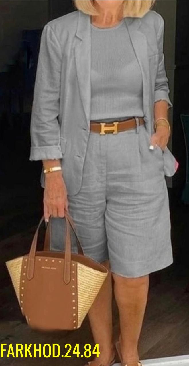 костюм женский двойка летний,костюмы женские летние,стильные костюмы,летняя одежда для женщин,летние костюмы