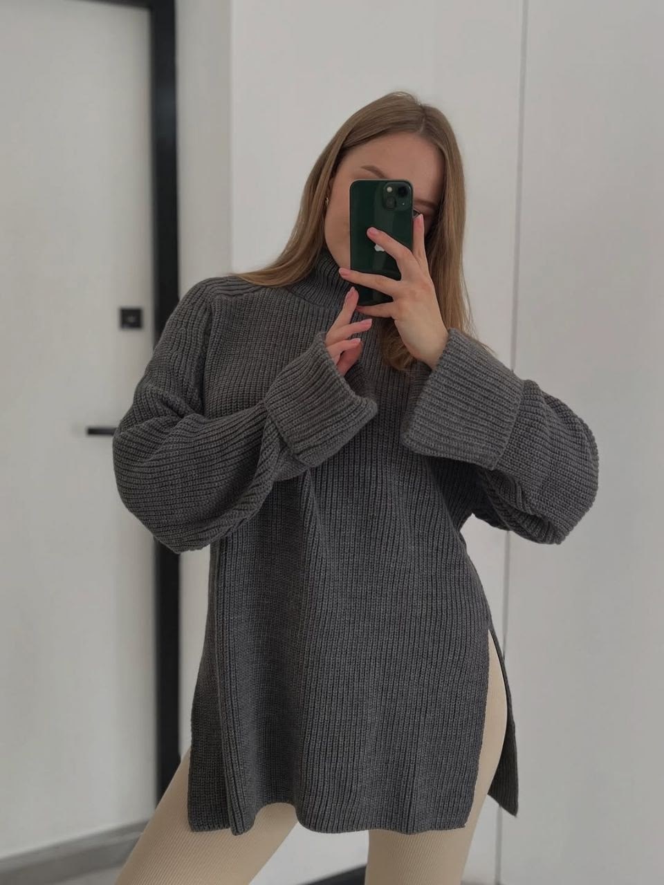 вязаный свитер оверсайз,свитер оверсайз вязаный удлиненный,бежевый джемпер,свитер удлиненная,свитер длинный оверсайз вязаный