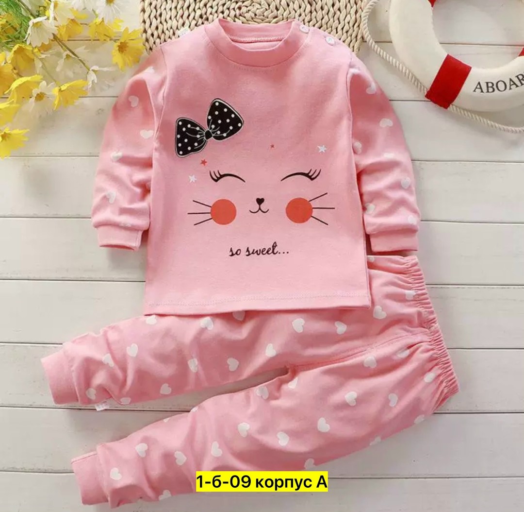 комплект одежды для малыша,пижамы детские,пижамы для девочек,комплект детской одежды,одежда для малыша