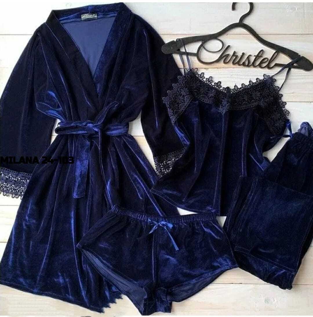 пижама велюр,пижама комплект,пижамы женски,пижама из бархата,пеньюар женский бархатный