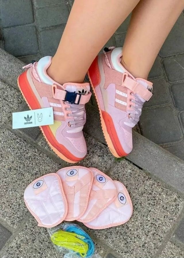 adidas forum low bad bunny pink,кроссовки adidas,,adidas bad bunny forum розовые,розовый adidas