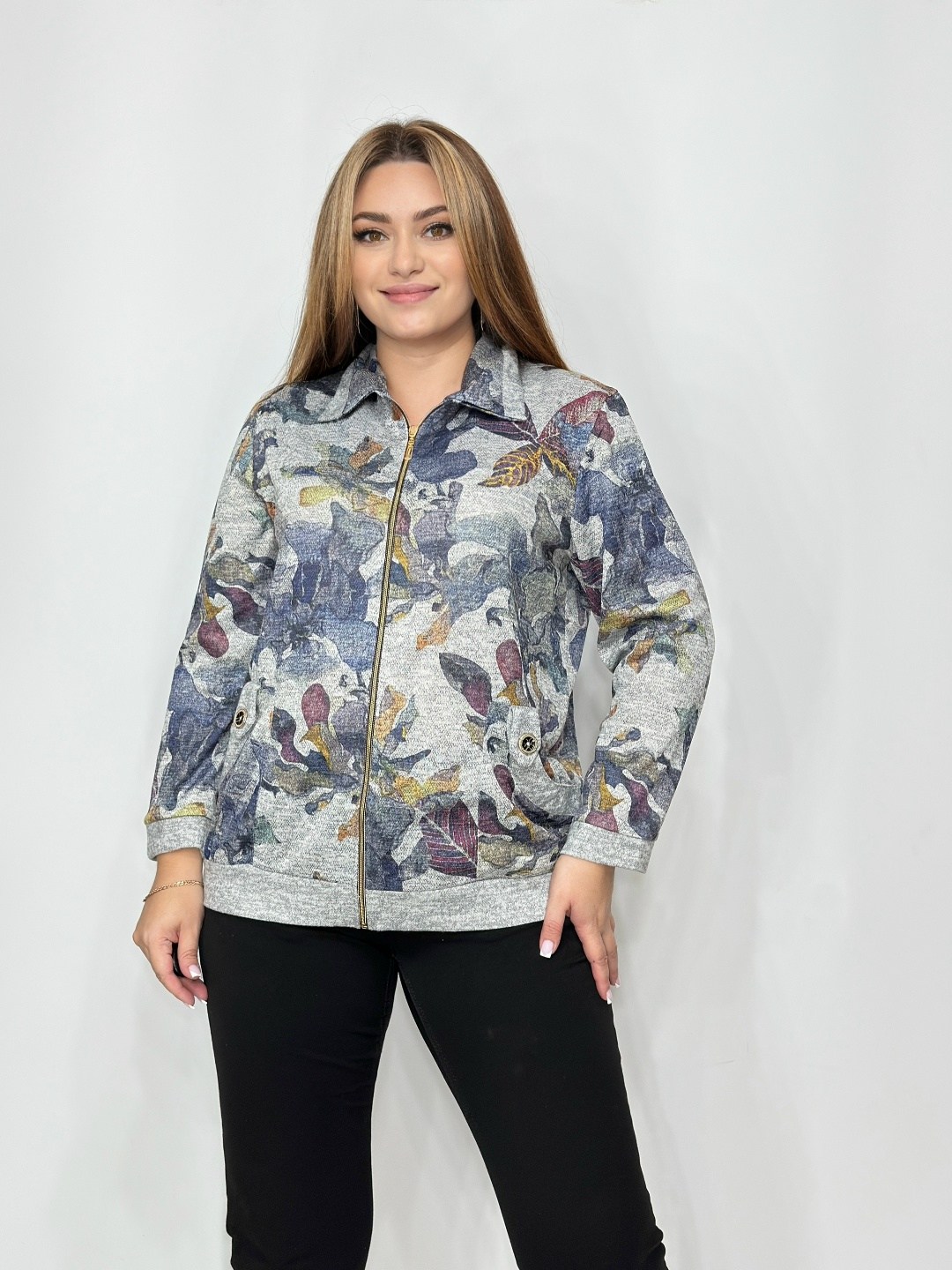 кофта женская,трикотажная кофта,кофта молния,кофта мягкая,куртка женская