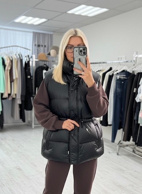 теплый жилет,жилетка женская,жилет пуховый женский оверсайз,жилет женский,стильная жилетка