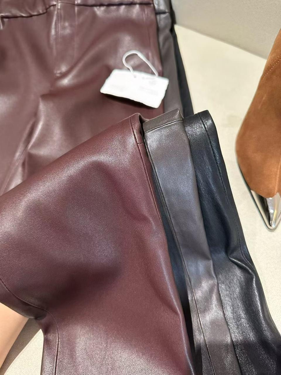 кожаные брюки,кожаные женские брюки,брюки из искусственной кожи с высокой талией,женские прямые брюки из искусственной кожи,кожаные штаны