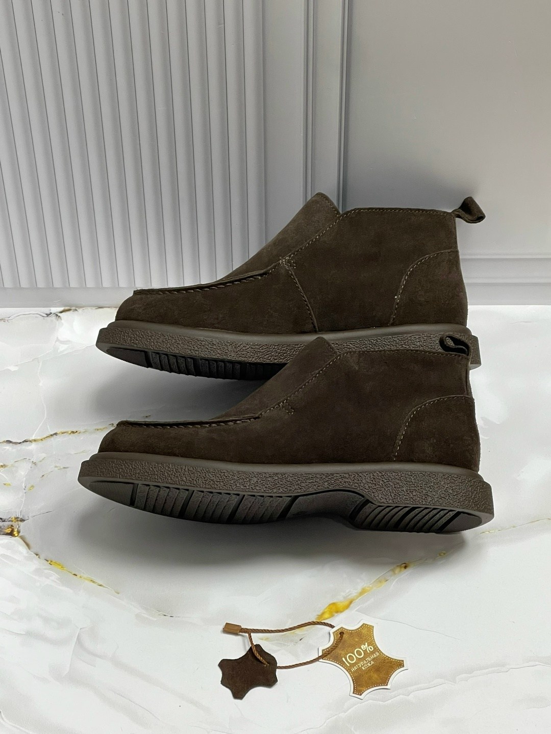 ,лоферы мужские замшевые loro piana,лоферы мужские,замшевые ботинки,ботинки на меху