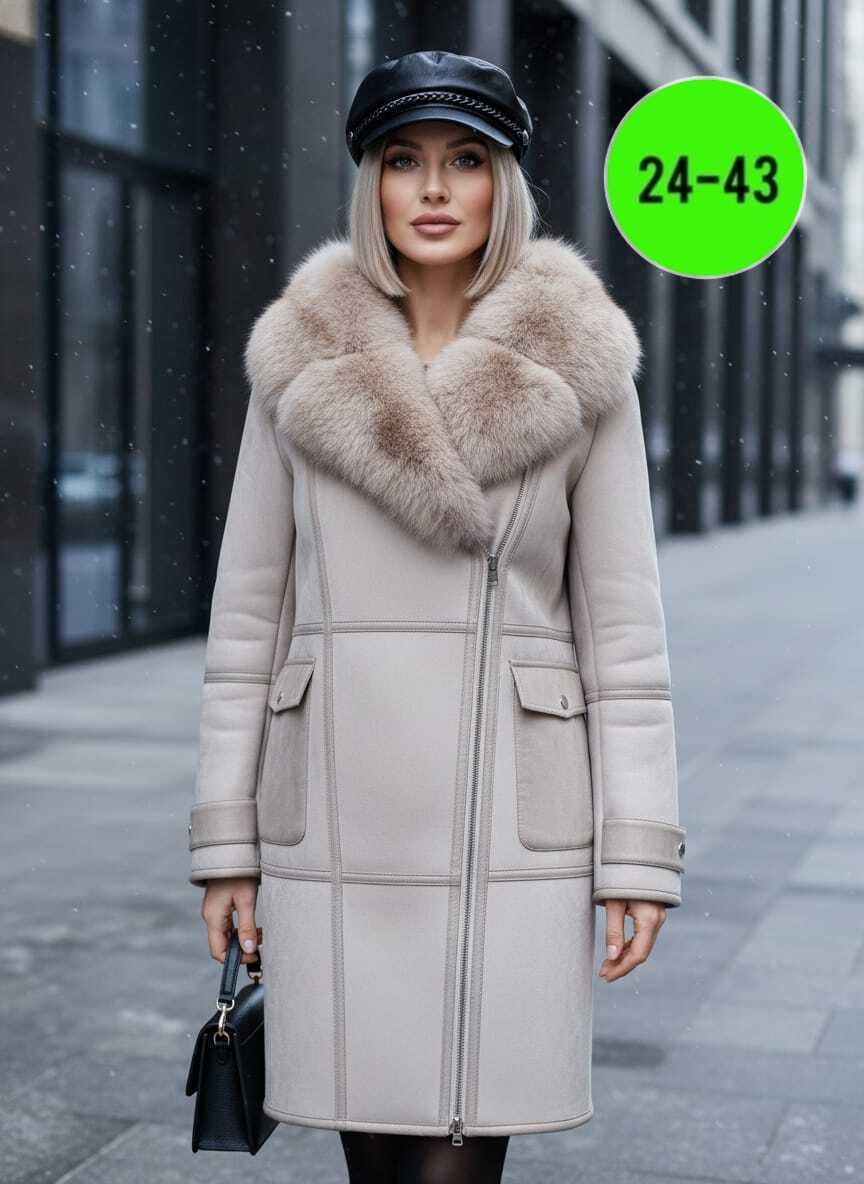 дубленка женская,дубленка женская из натуральной овчины,дубленка зимняя,дубленка с мехом,серая дубленка