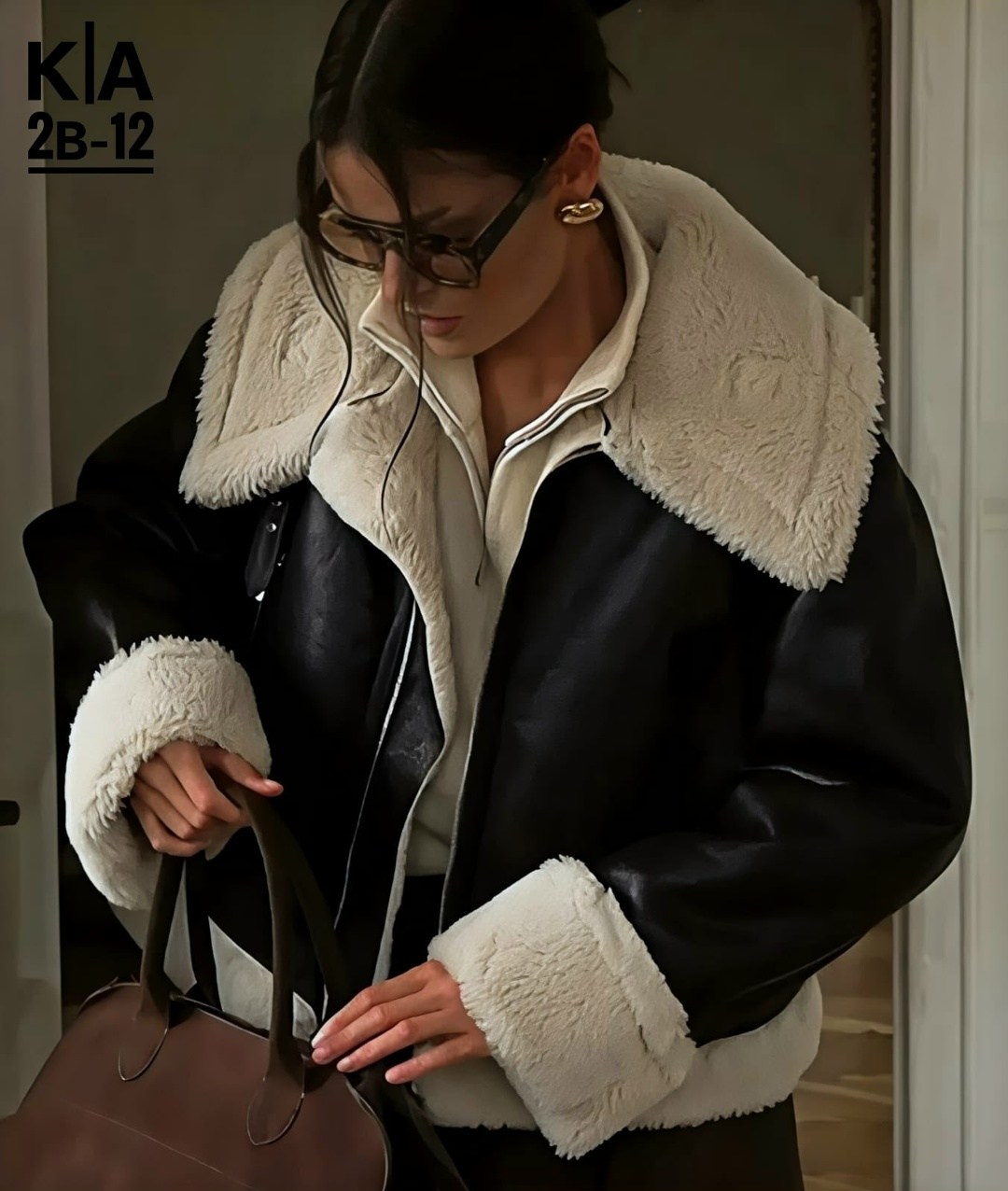 куртка из искусственной кожи женская,куртка из искусственной кожи,стильная дубленка,женская дубленка авиатор из экокожи,модная куртка