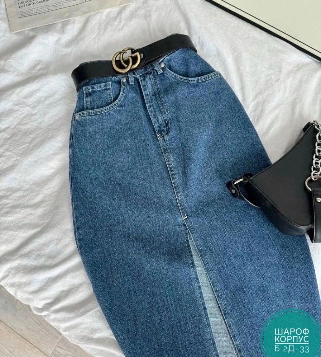 юбка миди с разрезом джинсовая,юбка джинсовая,юбка джинс,джинсовая юбка миди,юбка джинсовая удлиненная