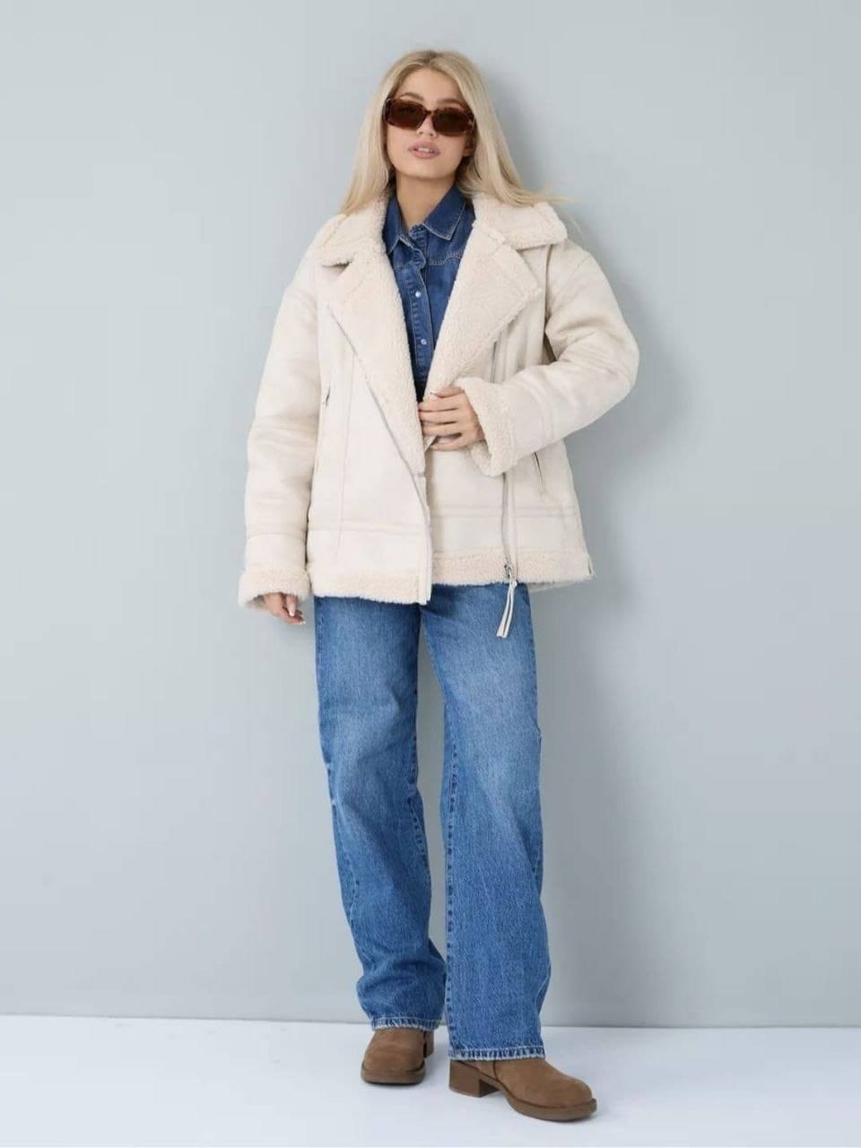 белая дубленка,дубленка короткая,женская дублёнка,дубленка женская авиатор,дубленка искусственная женская